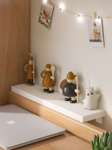 Desktop Gap Covering Extension Board Narrow Surface Fill-in Block Dormitory Table Seam Wooden Artistic Style Storage Shelf