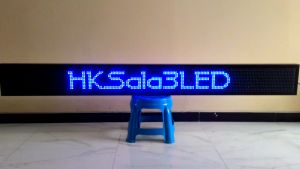 Running Text Biru 20x170cm Wifi Outdoor