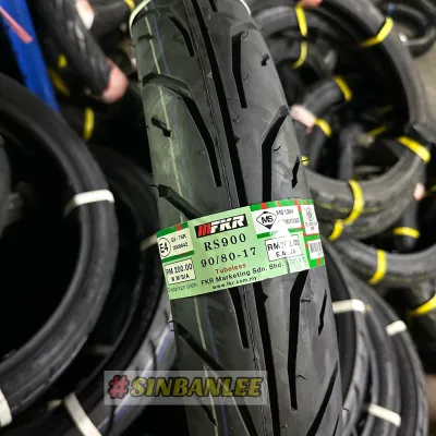 Tayar Tubeless RS900 FKR 90/80-17 Y15ZR LC135 RS150 Lagenda