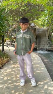 Baju Lebaran Setelan Koko Anak Laki Laki Umur 3-12 Tahun Bahan Katun Madinah