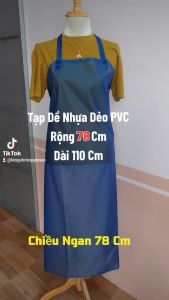Tạp Dề Chống Thấm Nước PVC Dày 0.15mm Dài 110cm Rộng 78cm - Phong Cách Hiện Đại