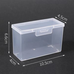 Playing Card Transparent Plastic Storage Box ID Card and Business Card Holder Case Durable Portable Card Collectible Container