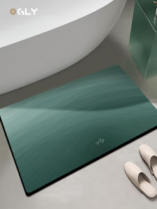 OGLY Chinese Style Bathroom Mat Water Absorbent Silicon Dendroid Floor Rug Soft Luxury Home Foot Pad Non Slip Home Decor