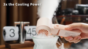 3-in-1 Portable Handheld Turbo Fan-100 Speeds | 13500 RPM 12Hrs Cooling Digital Display | 120° Rotat