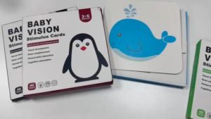 Bevavar Mainan Edukasi Visual Flash Card Kartu Pintar Stimulasi Visual Bayi