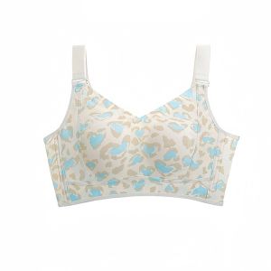 Adjustable Full Cup Bra Thin Design for Big Breasts Invisible Underwear Womens Clothing Seek Peach Season Cotton Lined V-Neck