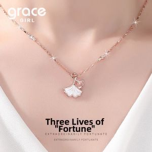 Grace Girl | Elegant Ginkgo Leaf Necklace