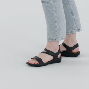 Sandal sức khoẻ nữ Aetrex Jillian Sport Navy - giày sandal nâng vòm mềm nhẹ không thấm nước
