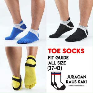Kaos Kaki Pendek Lima Jari Pria Katun 5 Toe Socks Ankle Socks