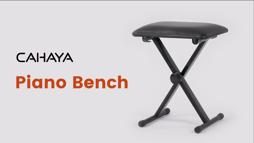Bangku Piano Bangku Keyboard yang Dapat Disesuaikan Bangku Piano Portabel Berbentuk X Bangku Musik Empuk Bangku Keyboard Lipat Bangku Keyboard Non-Slip dan Tahan Air