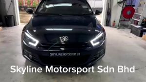 Volkswagen Scirocco Head Lamp Projector DRL Led Light Strip 100% Taiwan 2015 2016 2017