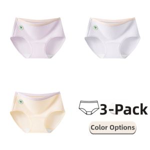 JIAZINI | High Quality Womens Cotton Panties Long Crotch Breathable Comfort Medium Waist Briefs