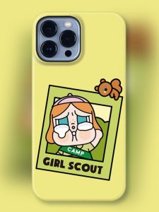 Crybaby Jungle Adventure iPhone15 pro Max Case Girls Scout Anti-fall Trendy Brand Resin Protection Cover Cute Cartoon Design