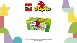 LEGO DUPLO 10913 Classic Brick Box (65 Pieces) [ Kids Learning Toys Toddler Toys Building Blocks Number Learning For Toddlers Preschool Gifts ] Building Blocks for Kids (1 Tahun+)