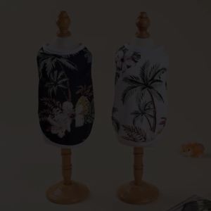 Dog Summer Vest Clothes For Small Medium Dogs Cats Breathable Hawaiian Beach Style Puppy T-shirt Chihuahua Yorkshire Pug Coat