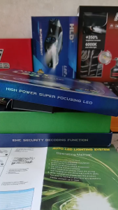 Lampu H4 LED 12V 75W 6000K [hi-low] Super White Bohlam Turbo Led AOSZX Concentrated