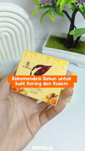 SR12 Honey Soap 60gr Sabun Madu Pencerah Wajah Melembabkan Kulit Kering