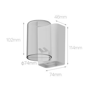 LEYIX LIFE | Couples Bathroom Set Wall-mounted Toothbrush Holder Storage Transparent Goblet Cup