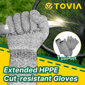 Anti-cut garden work gloves HPPE material extra long garden gloves can protect palms and arms New garden protection tools