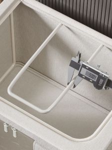 Thickened Large Size Cotton Linen Foldable Storage Box Home Use Dustproof Storage Basket for Quilt And Clothes Organization