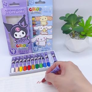 Oil Pastels Complete Set Original 12/18 Colors Crayon Art Soft Drawing Excellent Cute Oil Painting Stick Art Supplies