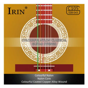 IRIN | IRIN 6 Pcs Strings Classical Guitar Strings Black Clear Nylon Guitarra Strings Sliver Plated Copper Wound String Guitar Parts
