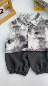 ชุดเสื้อผ้าเด็กผู้ชาย เสื้อผ้าเด็กสไตล์เกาหลี1 ปี - 5 ปี ชุดเซ็ตเด็กผู้ชาย ชุดวินเทจเด็กผู้ชาย ชุดเสื้อกั๊กเด็ก