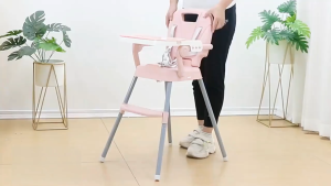 FLYBB High Chair For Baby Adjustable Baby Eating Chair Feeding Foldable High Chair