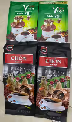 combo 2kg ,2gói cà phê hương chồn   ban mê, 2gói 79