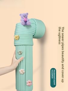 Balcony Drain Pipe Decorative Cover Package Water Pipe Beautifying Creative Stickers Outdoor Fire Pipe Covering Ugly Handy Gadget