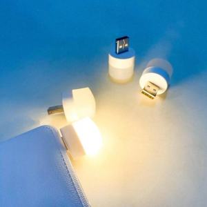 USB Lamp Computer Mobile Power Charging LED Eye Protection Reading Light Round Light Night Light Mini LED Light ELC-LED/RD/USB