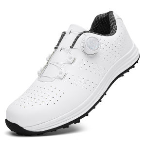 Giày Golf Nam Da Thoáng Khí Thoải Mái Nhẹ Nhàng Cho Thể Thao Ngoài Trời Đi Bộ Đi Bộ Đường Dài Đi Du Lịch Mặc Thường Ngày