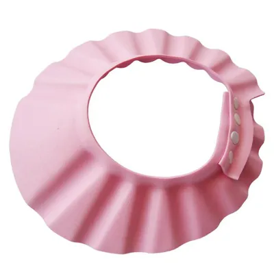 1/2/3PCS Waterproof Wash Hair Shield Cute Children Adjustable Safe Shampoo Shower Cap Bath Protection Soft Baby Hats