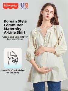 fisherprice | Fashionable Cotton Summer Maternity Outfit
