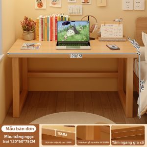 ZHUOHE | Bàn Học Compact có Kệ Sách Gắn Tường cho Máy Tính tại Nhà