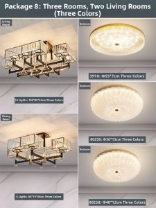 Aiskdan | Chinese Modern Simple Luxury Crystal Ceiling Light