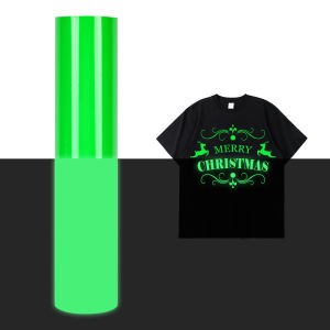 Glow in The Dark HTV Heat Transfer Vinyl for T ShirtPU Elastic Vinyl Iron On Vinyl For All Cutter Machine Easy to Cut &Weed