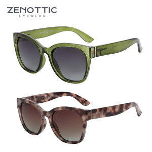 ZENOTTIC Cateye Polarized Sunglasses for Women - Oversized Sun Glasses UV400 Protection Retro Shades Designer Style