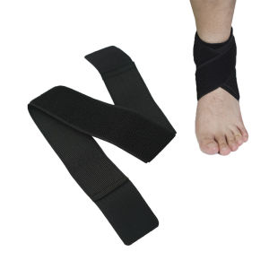 Elastic Breathable Wrap Ankle Support Brace Compression Knee Elbow Wrist Ankle Hand Support Wrap Sports Bandage Strap Black