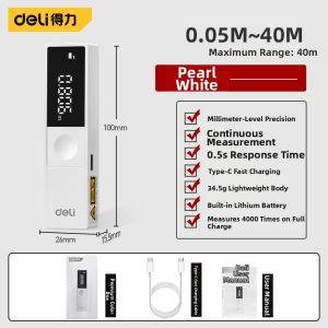 deli | Laser Distance Meter High Precision Handheld