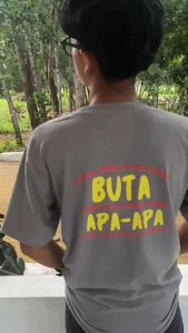 Kaos Distro Pria & Kaos Kata Semua Akan Pura Pura Buta