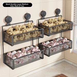 MUGG | Kitchen Wall Mounted Storage Basket Multifunction