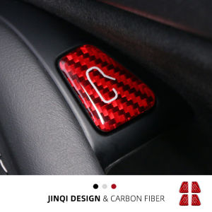 Carbon Fiber Door Switch Stickers for Tesla Model Y/3 Interior Decoration Upgrade Accessories Luminous Version JQTESLCBNS-3