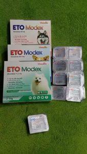 Viên nhai ETO MODEX (hộp 6 viên) diệt ve rận bọ chét trứng ve viêm da cho chó duy trì suốt 1 tháng - Bibopetcare