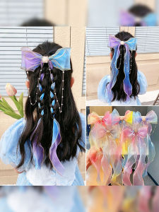 New Butterfly Knot Hair Clip Childrens Female Hair Accessories Braided Tail Hair Clip High Quality Suitable for All Ages
