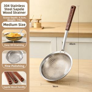 CHUANGSHUNFU | Food Grade 304 Stainless Steel Kitchen Strainer