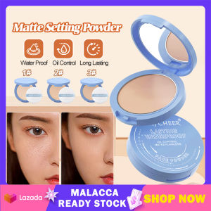 MAYCHEER Oil-control Compact Powder Original Waterproof Matte Face Powder 控油粉饼 Silky Mist Face Soft Light Beauty Powder 持久不脱妆