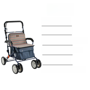 TacaoF Elderly Shopping Cart Foldable Anti-Fall Vegetable Buying Hand-Push Walking Aid Japanese Brand Indoor And Outdoor Use