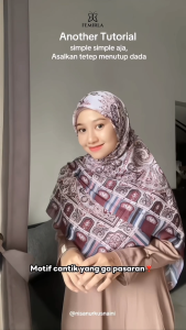 Femirla - Hijab Motif Segi Empat Untuk Daily Yasmin Series - Bahan Voal PE