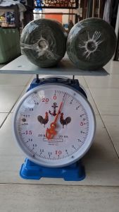 20 กิโล ตาชั่งไก่สมอคู่ เครื่องชั่งขนาด 20 กิโล แบบจานแบน 2 หน้า